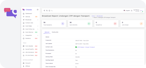 Broadcast Pesan Unlimited